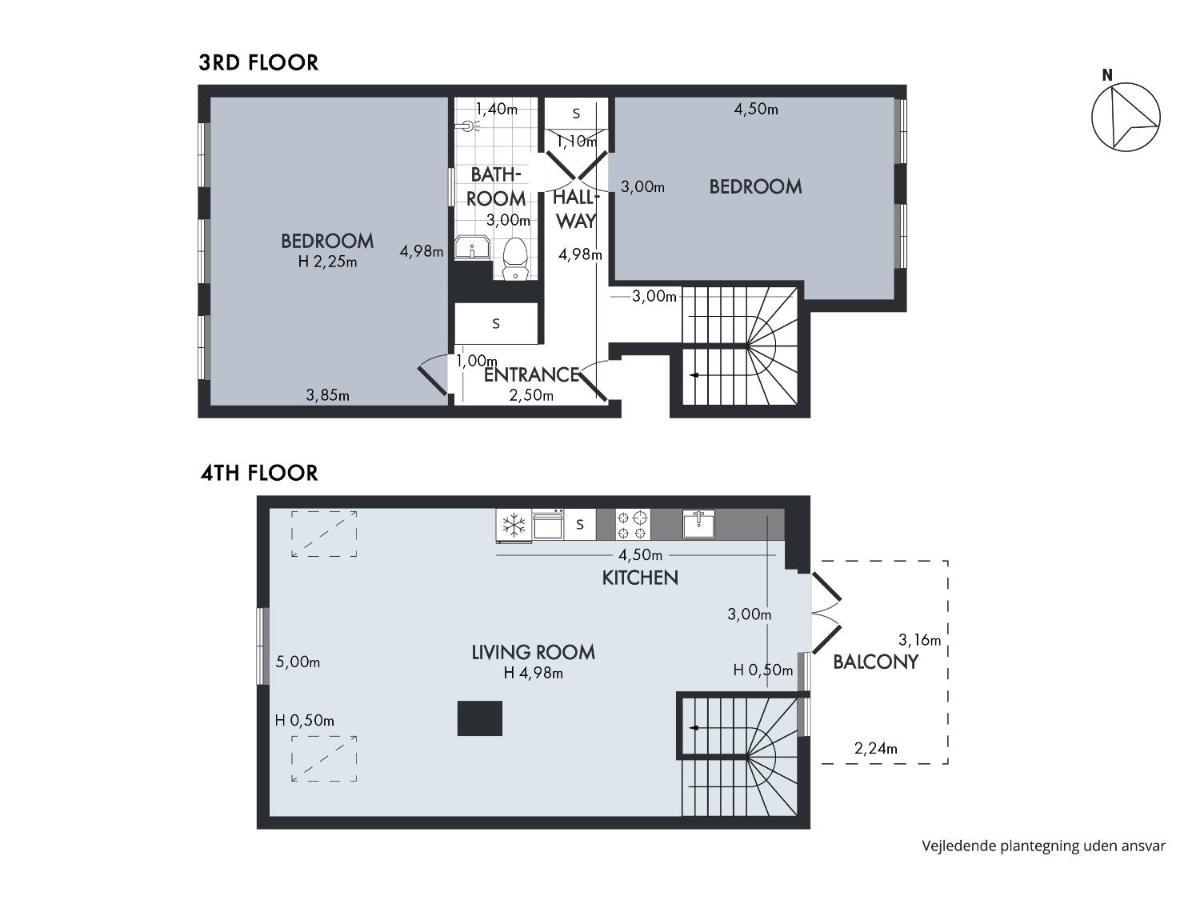 Sanders Main - Endearing Two-Bedroom Duplex Apartment With A Balcony Next To Magical Nyhavn Kodaň Exteriér fotografie